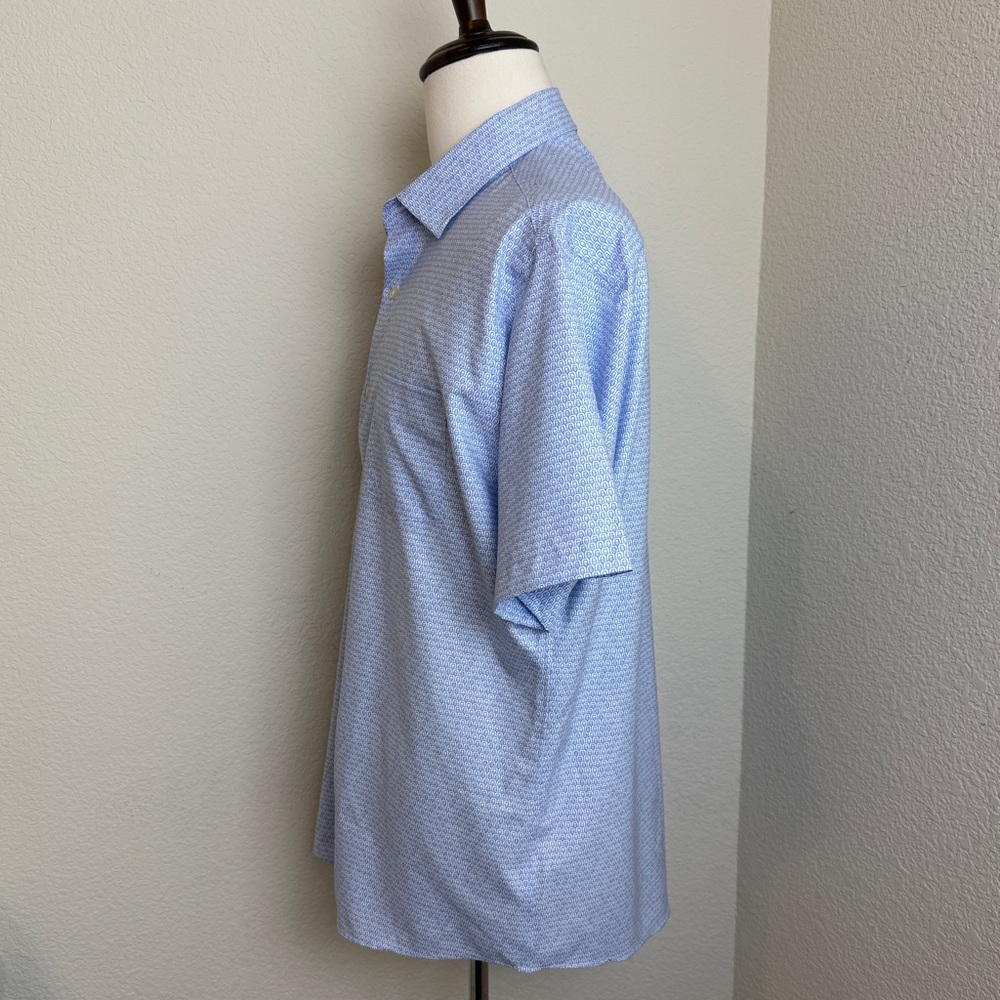 Peter Millar 100% Polyester Button Up Short Sleev… - image 3